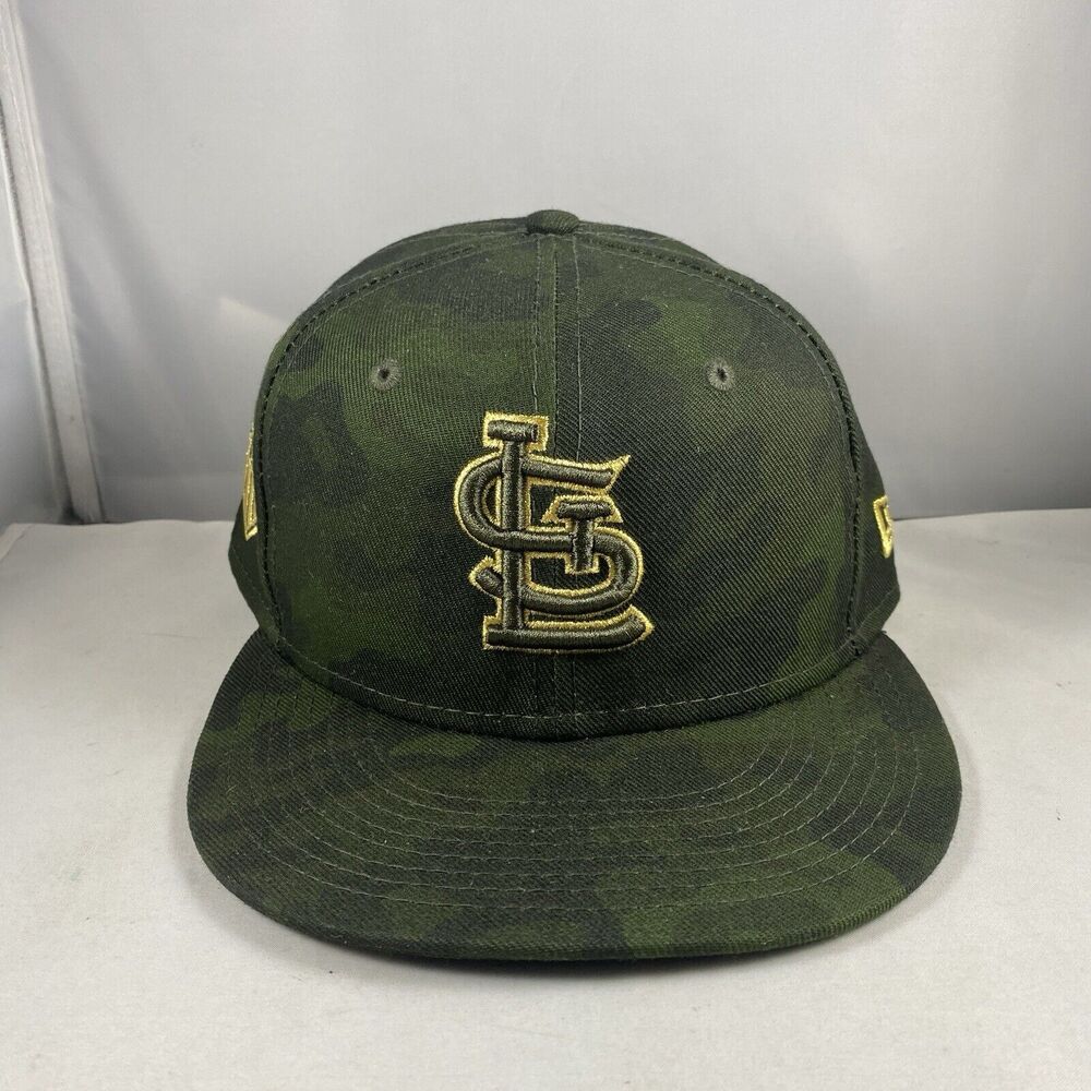 St.Louis Cardinals New Era 59fifty Camo Fitted Hat Size 7 1/8 On Field